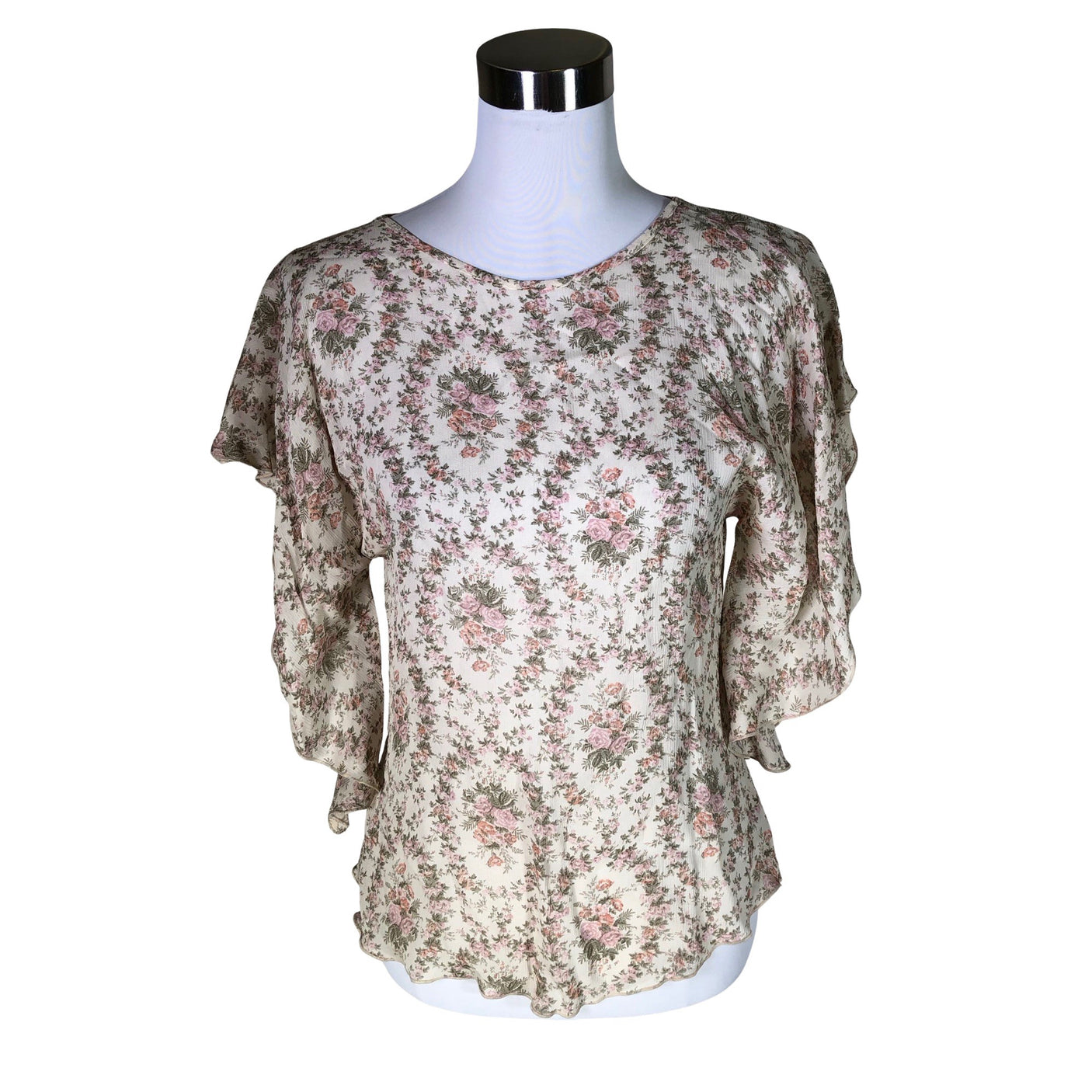 Unisex Claire.dk - Short-sleeved blouse, size 34 - Beige (1)