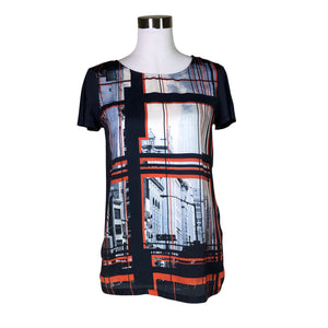 Unisex Esprit - Short-sleeved blouse, size 38 - Blue (1)