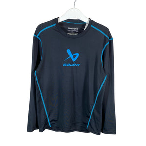 Unisex Bauer - Sports shirt, long sleeve, size 140 - 146 - Black (1)