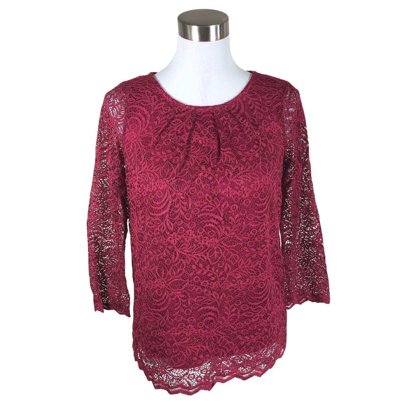 Unisex Global - Blouse, size 36 - Wine red (1)