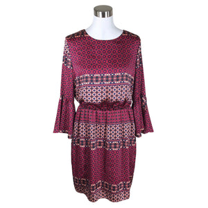 Unisex Holly & Whyte by Lindex - Schiffon dress, size 40 - Wine red (1)