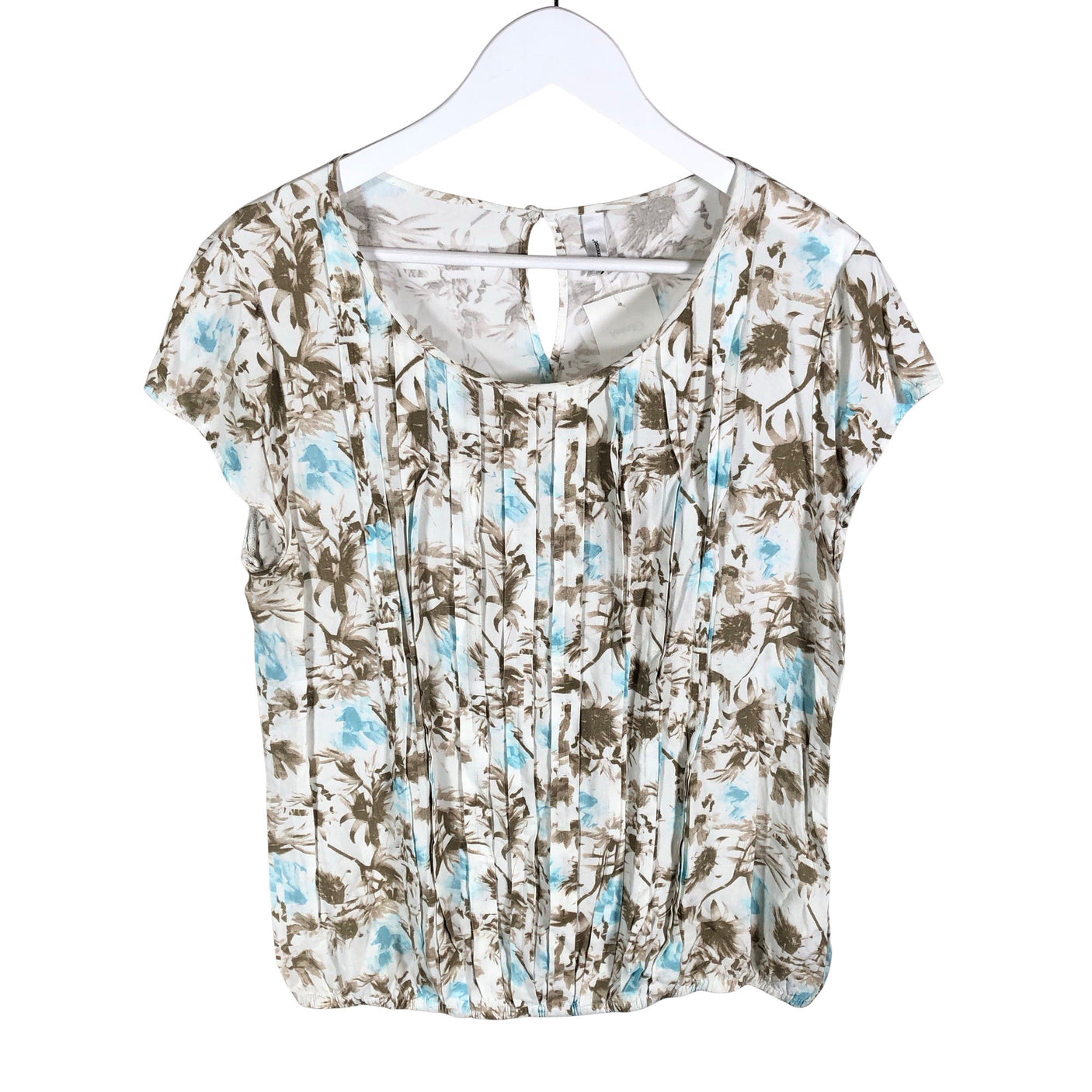 Unisex Soyaconcept - Short-sleeved blouse, size 42 - Beige (1)