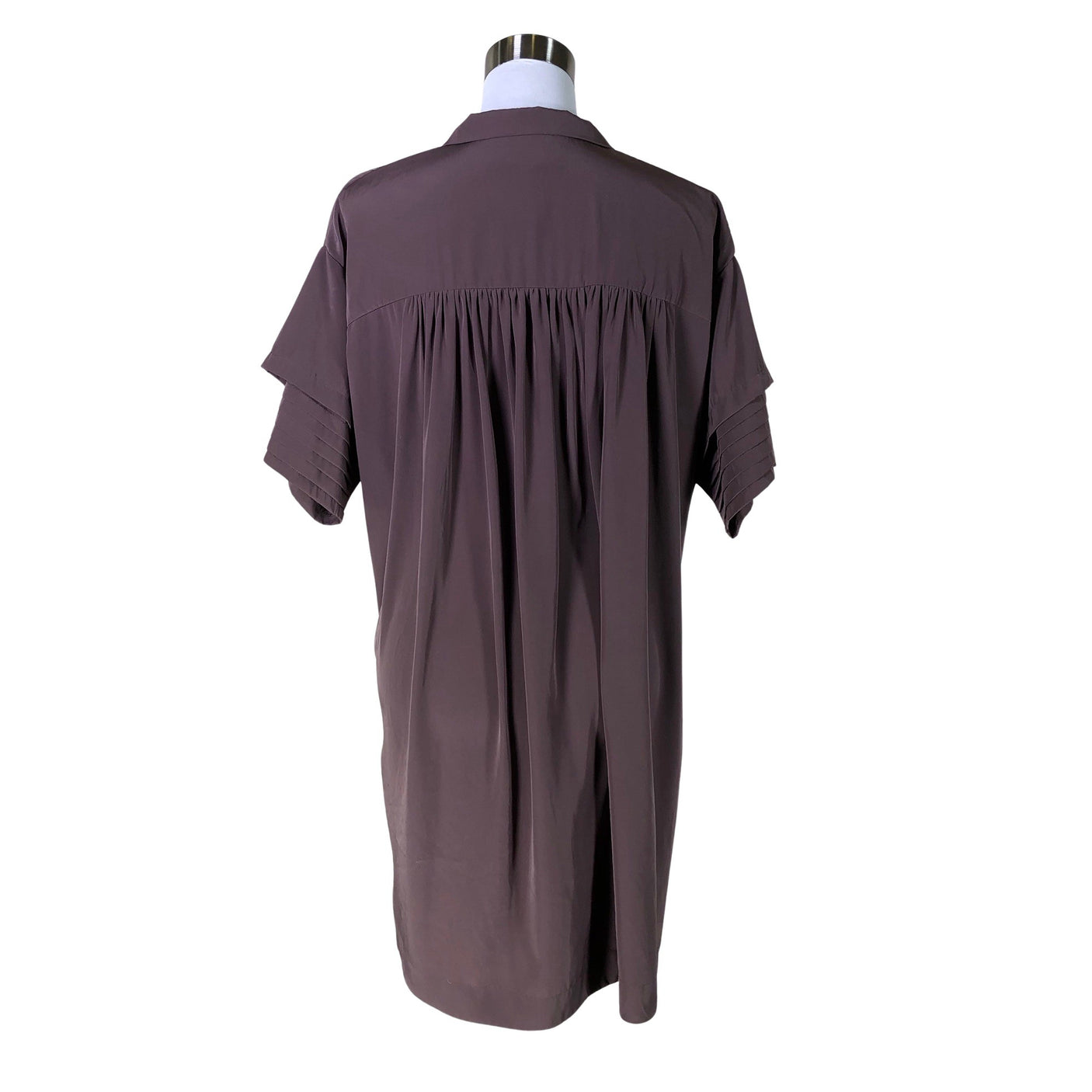 Unisex LIFEwithBIRD - Schiffon dress, size 38 - Brown (2)