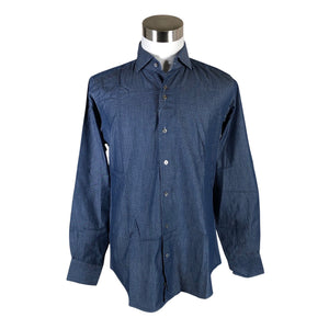 Unisex Du4 - Collared shirt, size L - Blue (1)