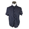 Unisex Denim & Flower - Collared shirt, size XL - Blue ()