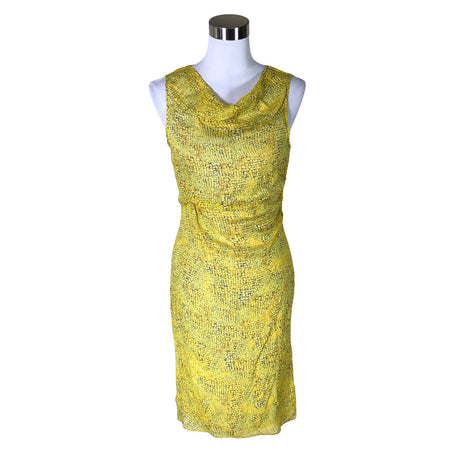 Unisex Reiss - Schiffon dress, size 34 - Yellow ()