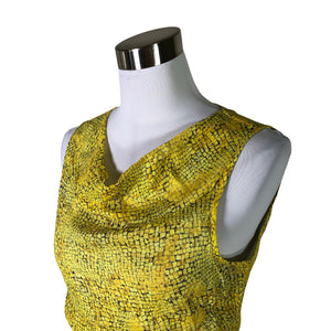 Unisex Reiss - Schiffon dress, size 34 - Yellow (3)