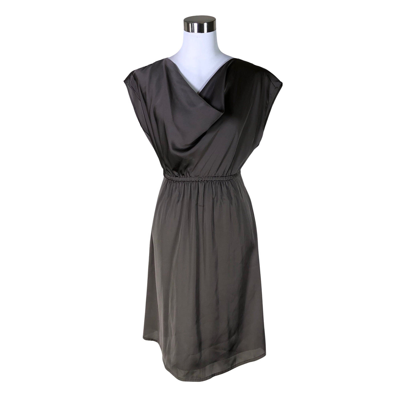 Unisex Esprit - Schiffon dress, size 34 - Brown (1)