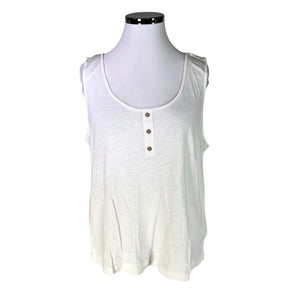 Unisex Cream - Tricot tank top, size 44 - White (1)