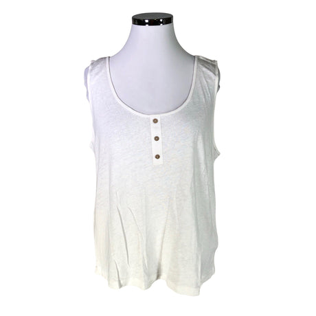 Unisex Cream - Tricot tank top, size 44 - White ()