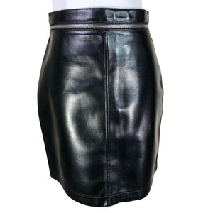 Unisex Philosophy Di Lorenzo Serafini - Leather skirt, size 36 - Black (1)