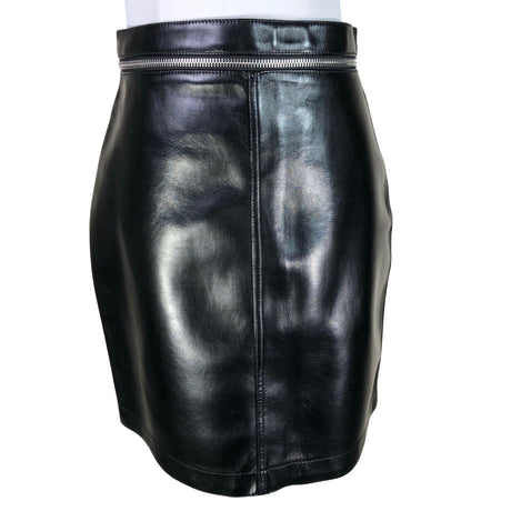 Unisex Philosophy Di Lorenzo Serafini - Leather skirt, size 36 - Black ()