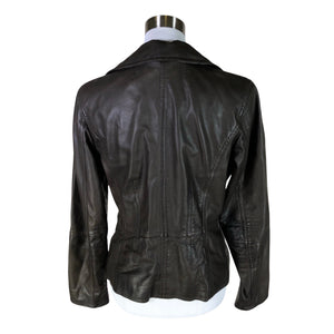 Unisex Rock'n Blue - Leather jacket, size 40 - Brown (2)