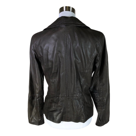 Unisex Rock'n Blue - Leather jacket, size 40 - Brown (2)