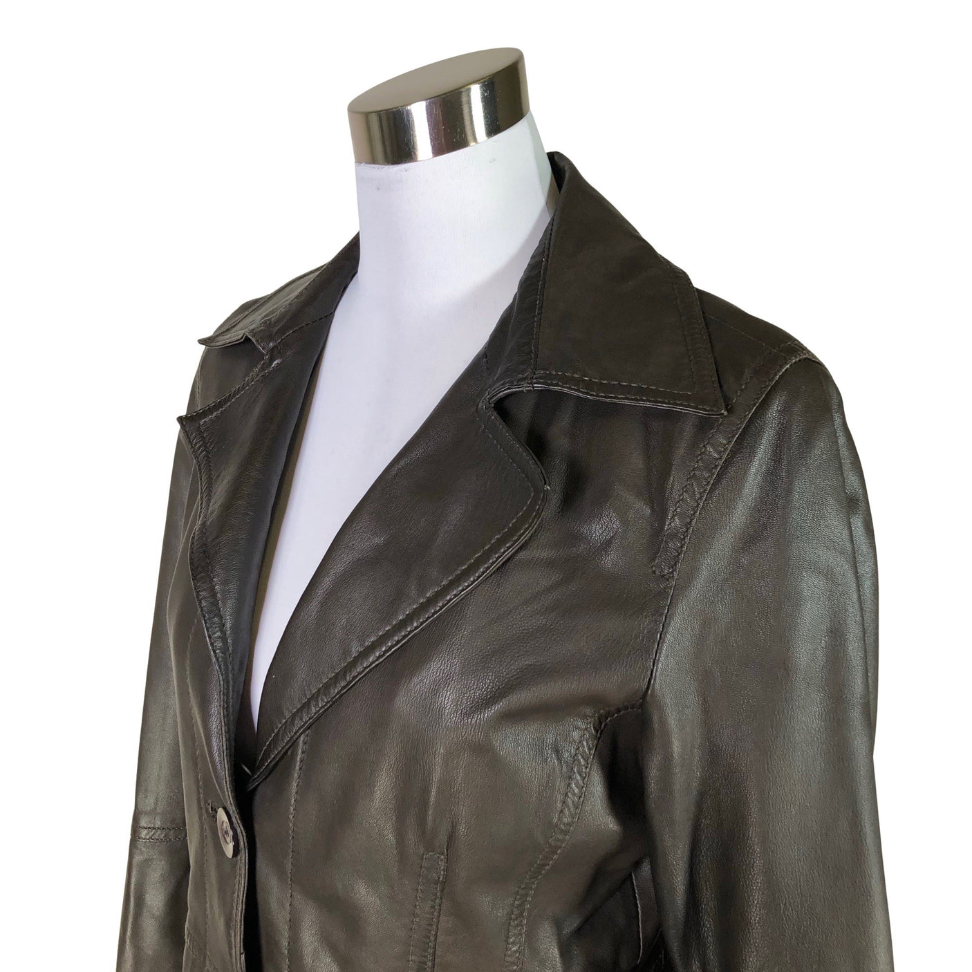 Unisex Rock'n Blue - Leather jacket, size 40 - Brown (3)