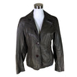 Unisex Rock'n Blue - Leather jacket, size 40 - Brown ()