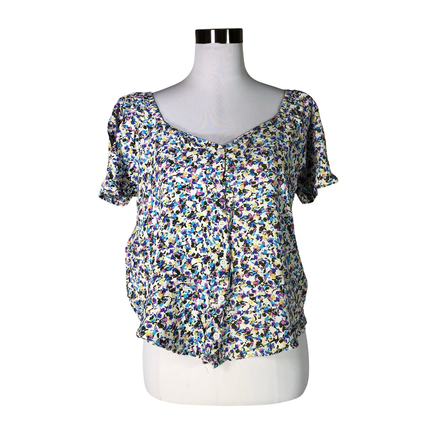 Unisex Desires - Short-sleeved blouse, size 38 - Natural white (1)