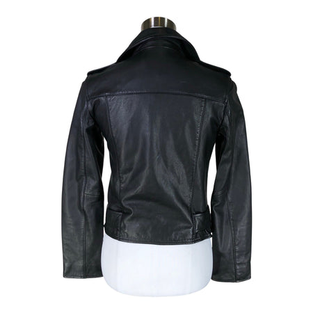 Unisex All Saints - Leather jacket, size 36 - Black (2)