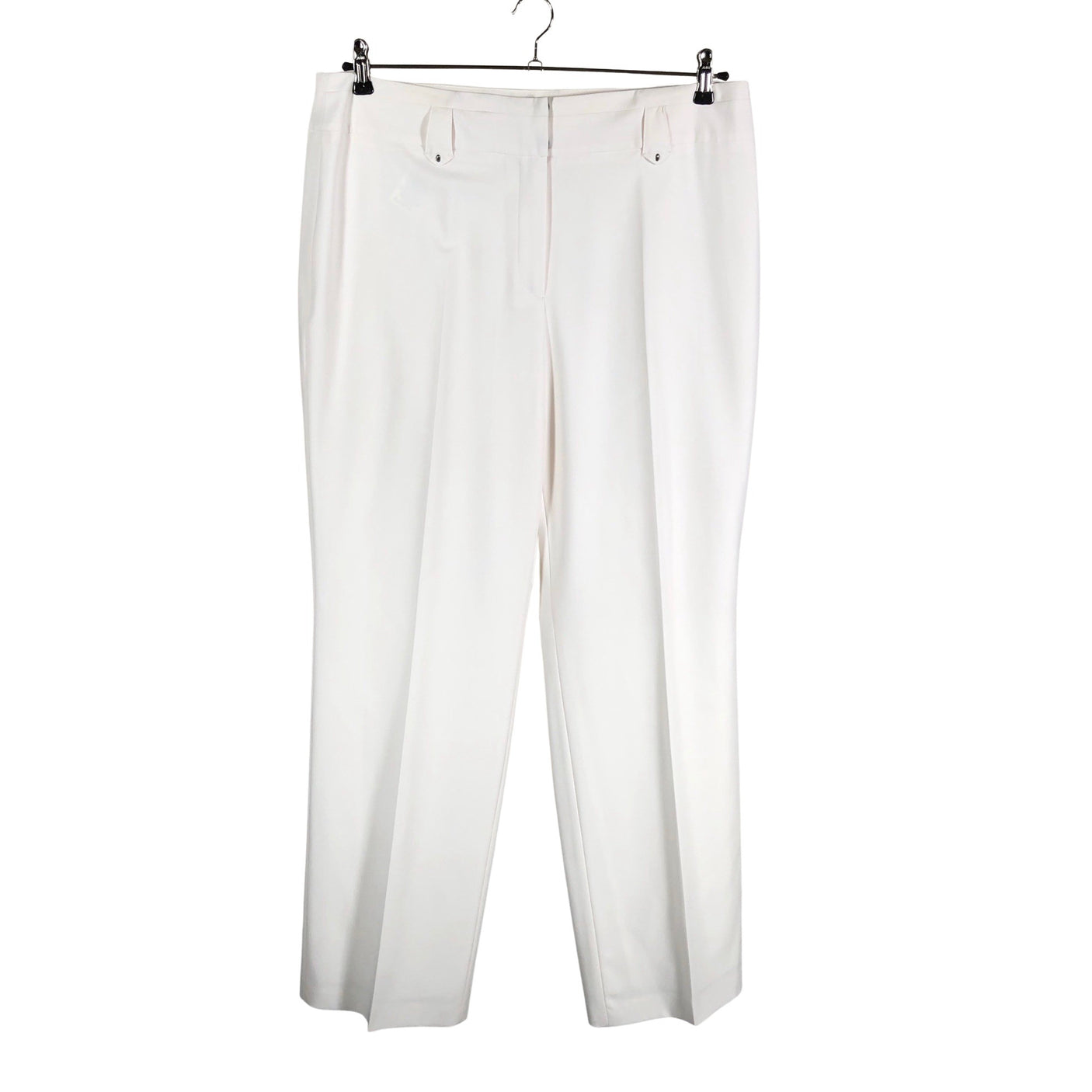 Unisex Gerry Weber - Straight leg trousers, size 44 - White (1)