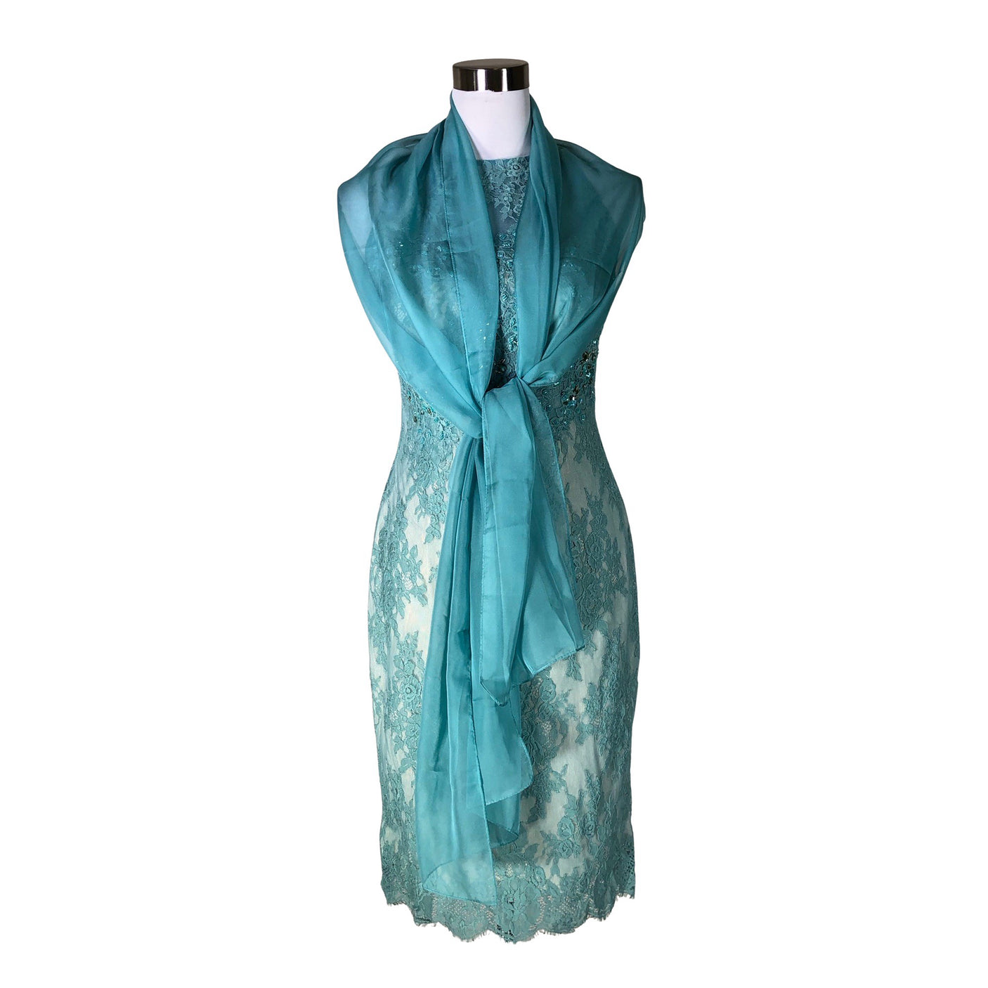 Unisex Lilly - Party dress, size 38 - Turquoise (3)