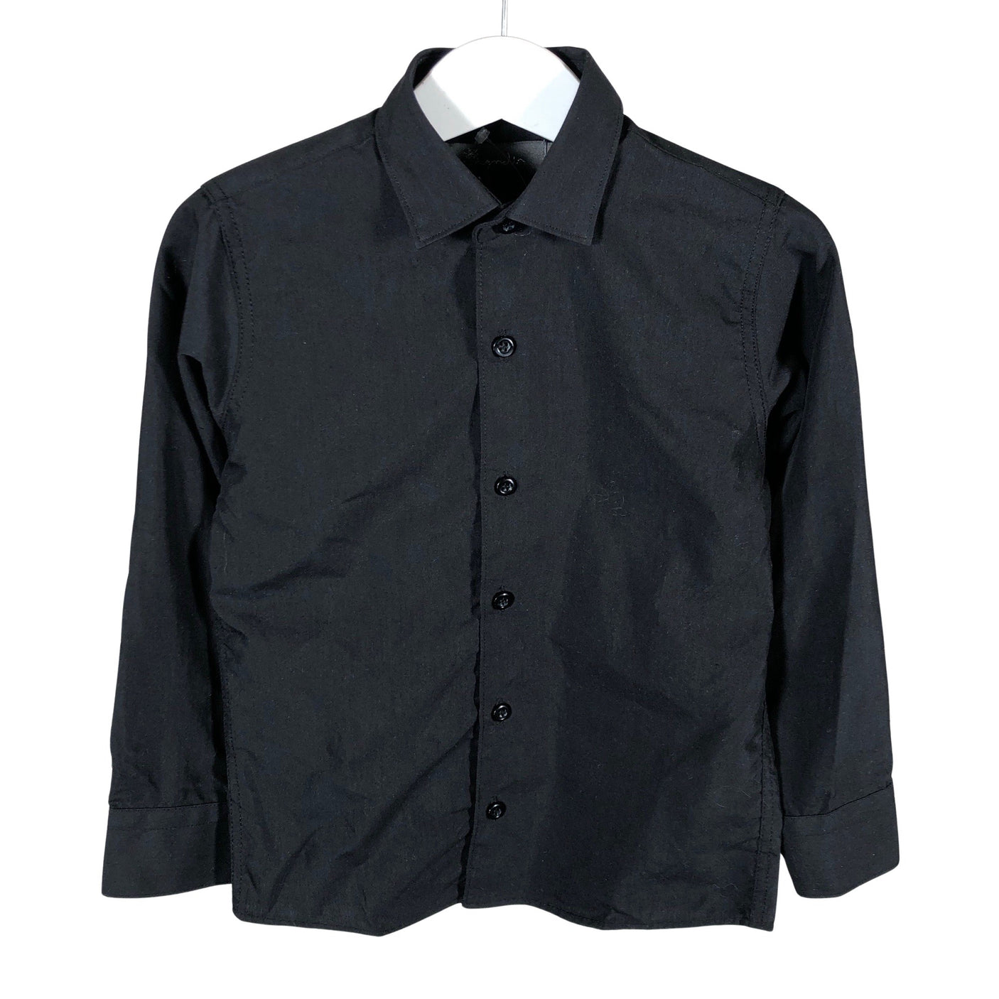 Unisex Mingel - Collared shirt, size 98 - 104 - Black (1)