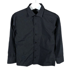 Unisex Mingel - Collared shirt, size 98 - 104 - Black (1)