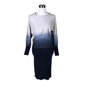 Unisex Mosaic - Knit dress, size 36 - Blue (1)
