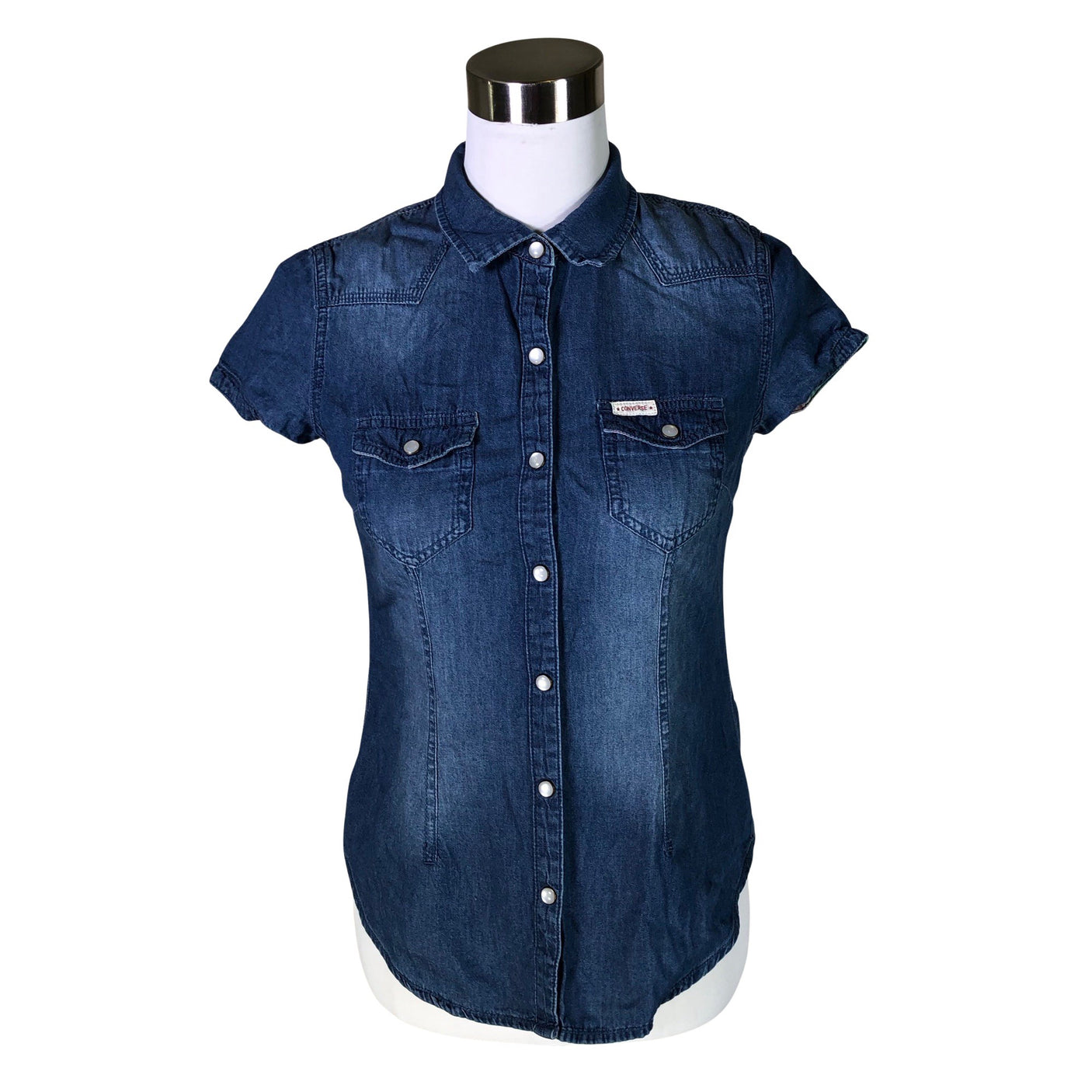 Unisex Converse - Denim shirt, size 38 - Blue (1)