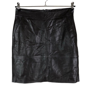 Unisex Kaffe - Leather skirt, size 38 - Brown (1)