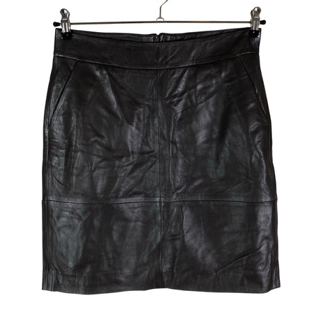 Unisex Kaffe - Leather skirt, size 38 - Brown ()