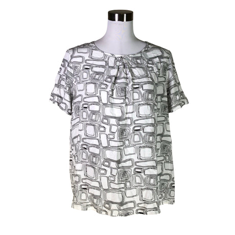 Unisex S.T.I - Short-sleeved blouse, size 40 - White ()