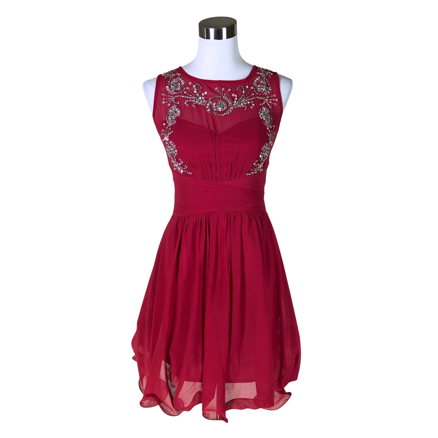 Unisex Little Mistress London - Party dress, size 38 - Wine red (1)