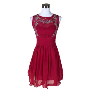 Unisex Little Mistress London - Party dress, size 38 - Wine red (1)