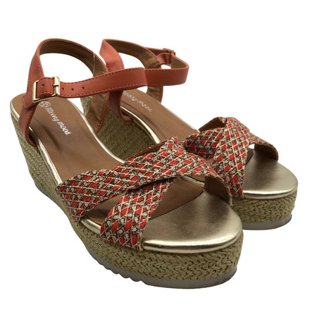 Unisex Moony Mood - Wedge sandals, size 39 - Orange (2)