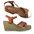 Unisex Moony Mood - Wedge sandals, size 39 - Orange ()