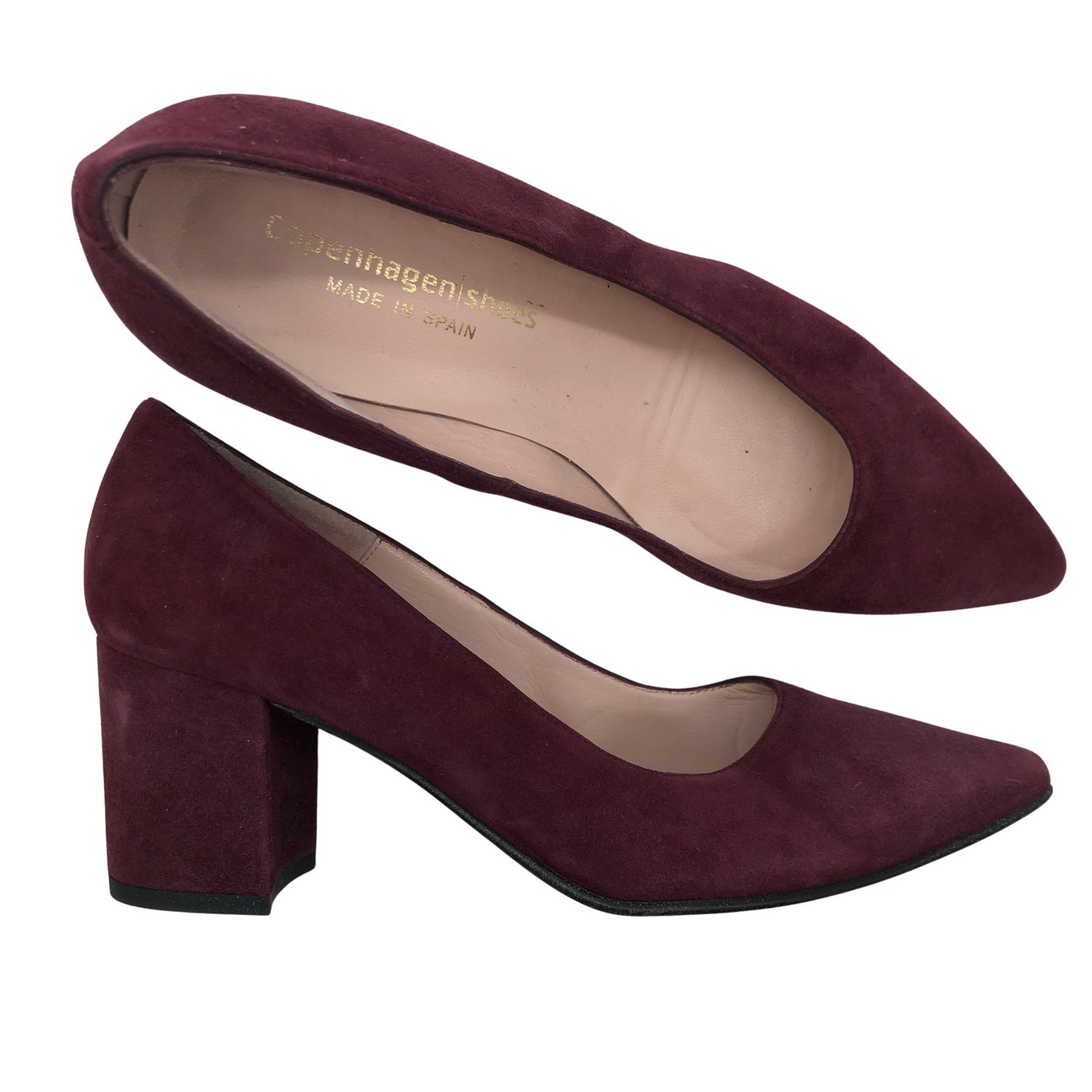 Unisex Copenhagen shoes - High heels, size 37 - Wine red (1)