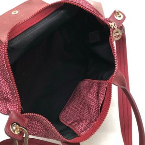 Unisex Longchamp - Shoulder bag, size Midi - Wine red (2)