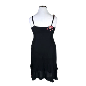 Unisex Karen Millen - Schiffon dress, size 42 - Black (2)