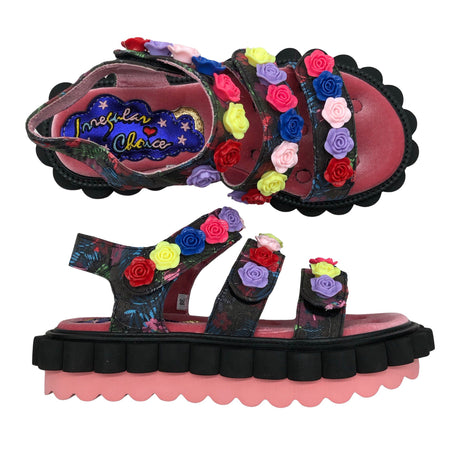 Unisex Irregular Choice - Sandals, size 38 - Black ()