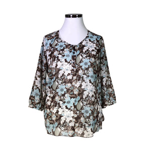 Unisex Westerlind - Schiffon tunic, size 42 - Brown (1)