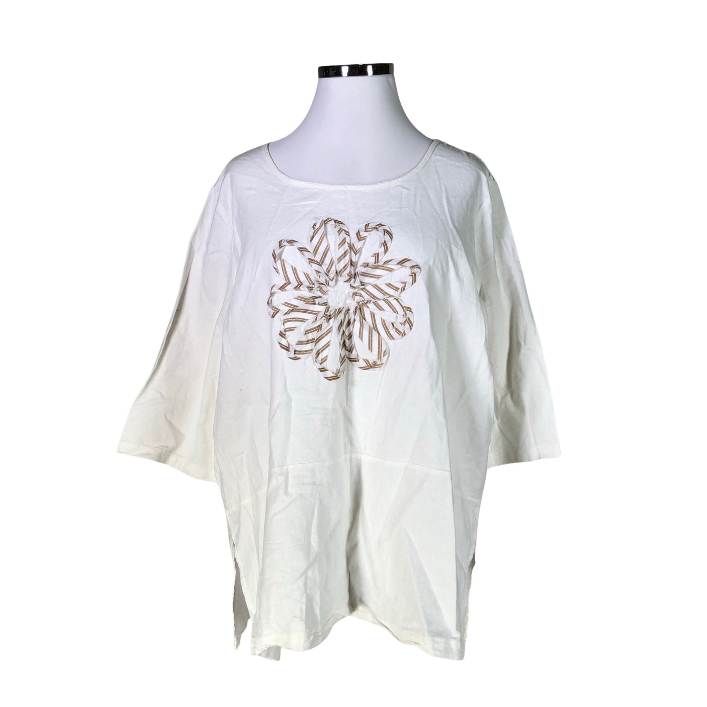 Unisex Laura Torelli - Tunic, size 42 - White (1)