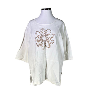 Unisex Laura Torelli - Tunic, size 42 - White (1)