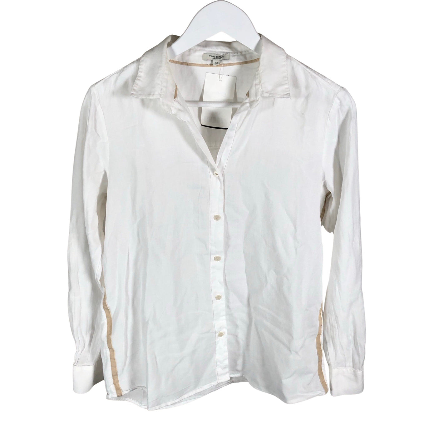 Unisex Tom Tailor - Collared shirt, size 38 - White (1)