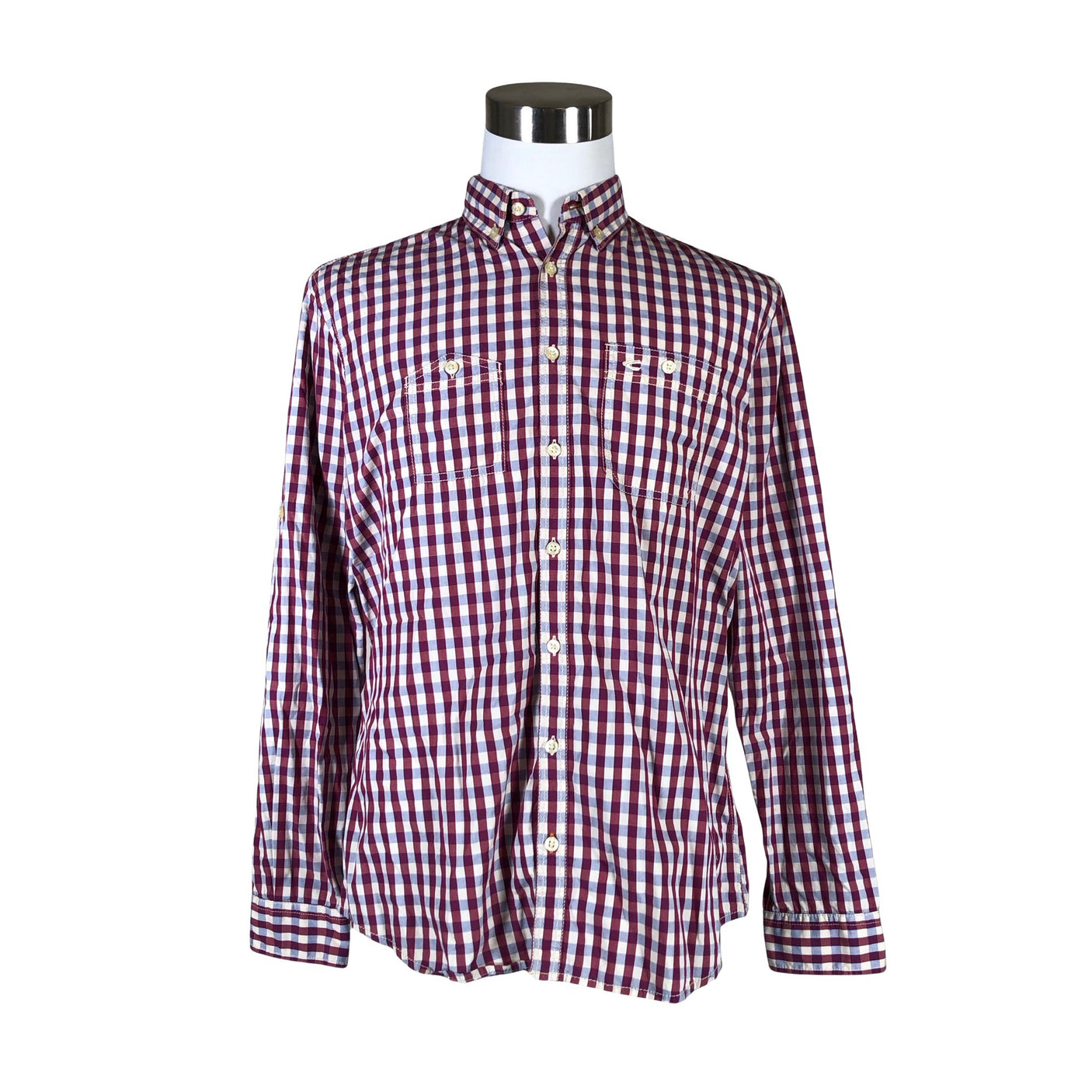 Unisex Camel Active - Collared shirt, size L - Wine red (1)