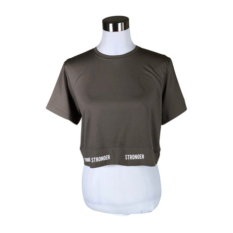 Unisex Stronger - Sports shirt, short sleeve, size 40 - Gray ()