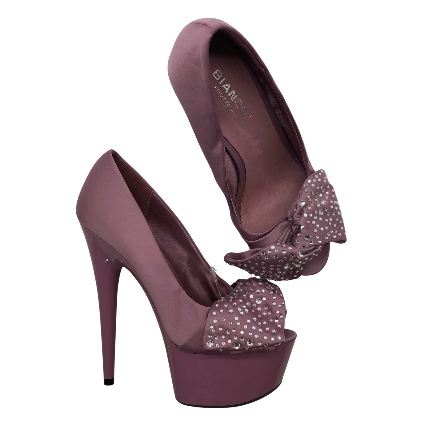 Unisex Bianco - Evening high heels, size 35 - Violet (1)