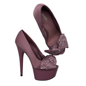 Unisex Bianco - Evening high heels, size 35 - Violet (1)