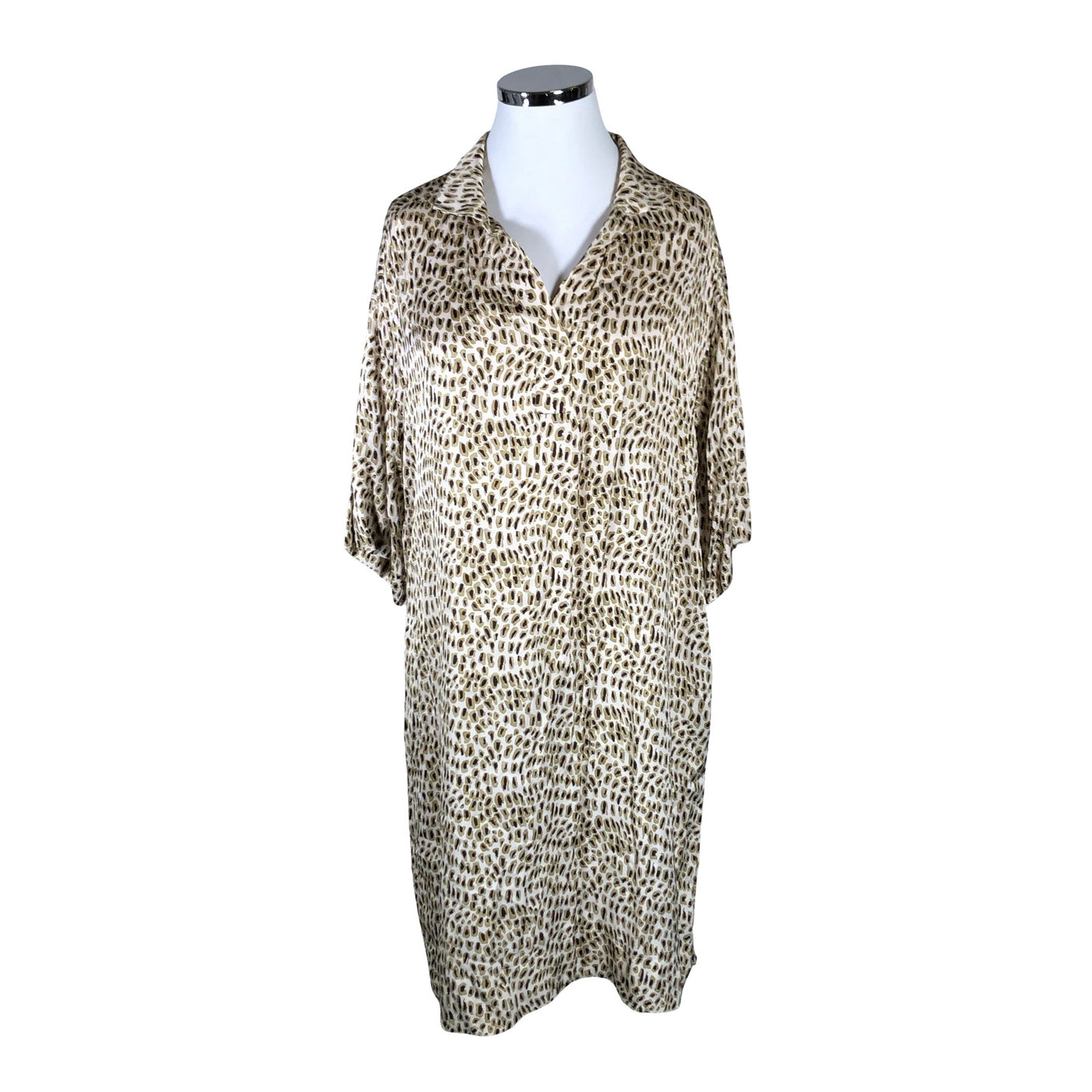 Unisex LaSalle - Schiffon dress, size 46 - Beige (1)