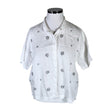 Unisex Estimate - Short-sleeved blouse, size 44 - White ()