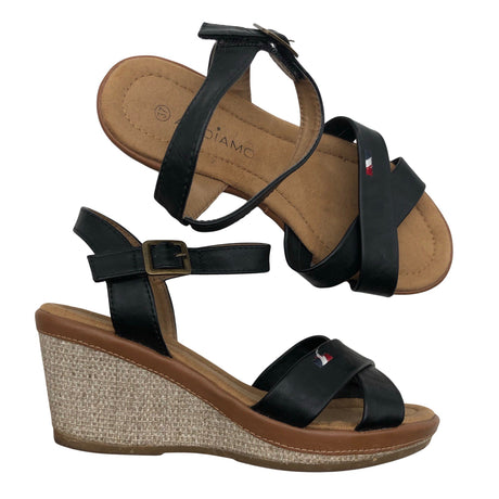 Unisex Andiamo - Wedge sandals, size 37 - Black ()